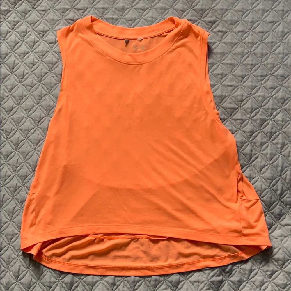 Under armor peach muscle tee